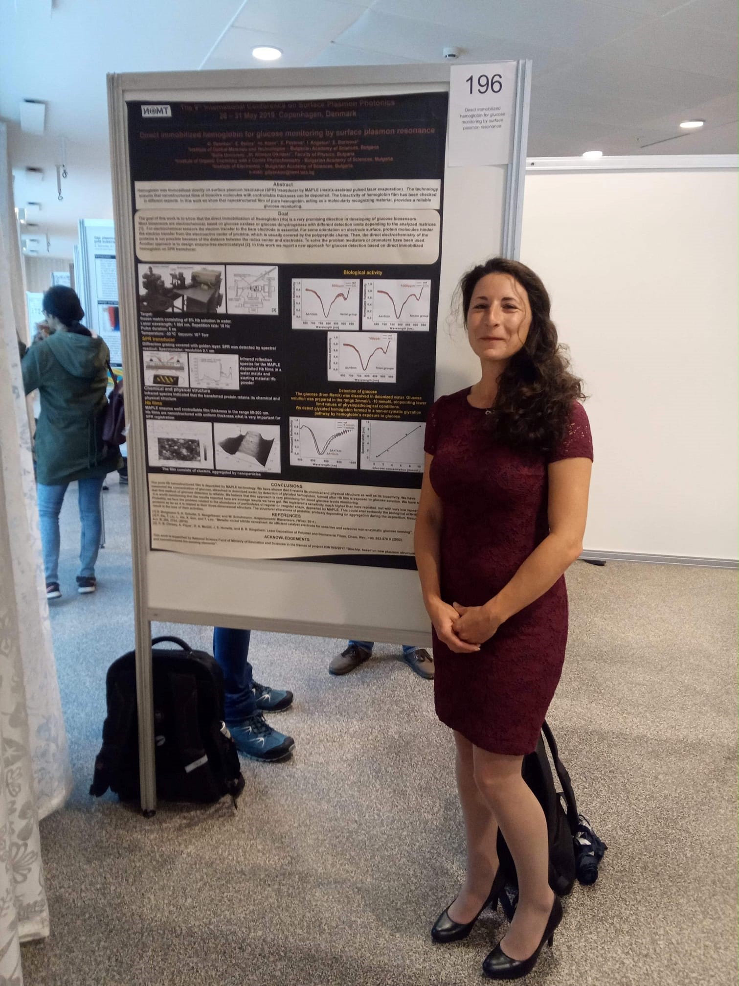 Участие на докторант Евдокия Белина в международна конференция „The 9th International Conference on Surface Plasmon Photonics“
2019 Копенхаген, Дания